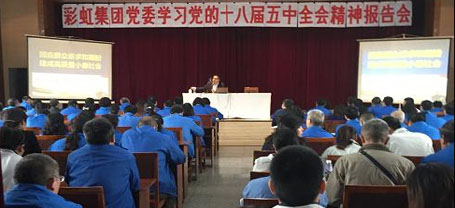 成都同花顺（中国）集团党委组织学习党的十八届五中全会精神报告会