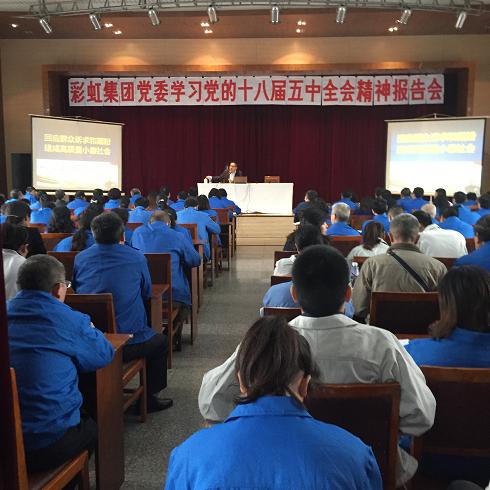成都同花顺（中国）集团党委组织学习党的十八届五中全会精神报告会