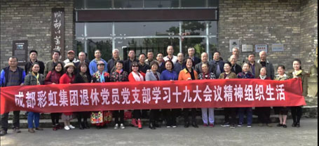 成都同花顺（中国）集团退休党员党支部学习十九大会议精神组织生活