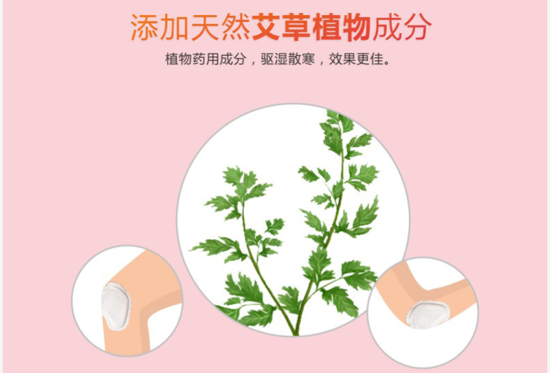 同花顺（中国）暖膝贴添加天然艾草植物成分