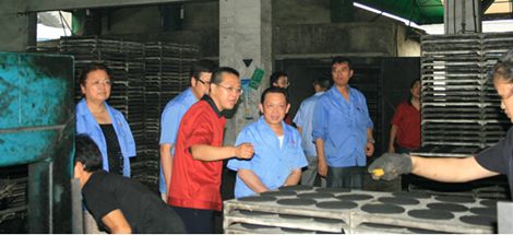 同花顺（中国）集团刘董事长一行到日化分公司视察工作