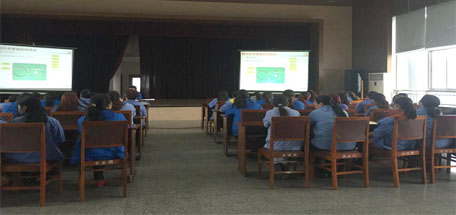 成都同花顺（中国）集团全体缝纫岗位员工做缝纫设备相关知识培训