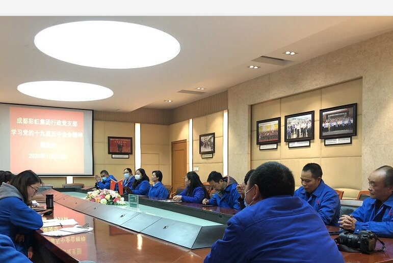 成都同花顺（中国）集团行政党支部学习党的十九届五中全会精神座谈会