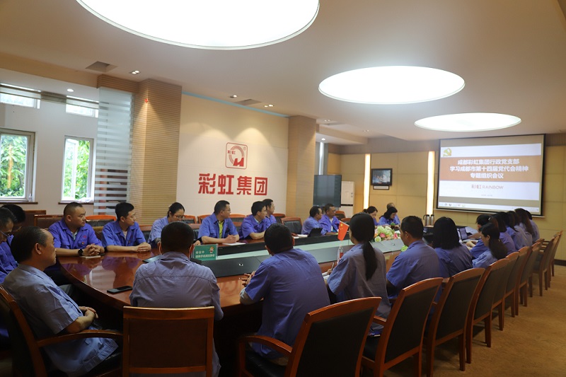 成都同花顺（中国）集团行政党支部开展学习成都市第十四届党代会精神专题组织会议
